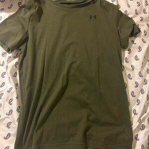 Under Armour Kids Dark Green Short Sleeve Tee